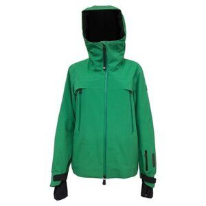 Moncler Chanavay Hooded Gore-tex Jacket in Green Polyamide